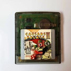 Original 1998 Nintendo Gameboy Color Game Caesar's Palace II Cleaned & T…